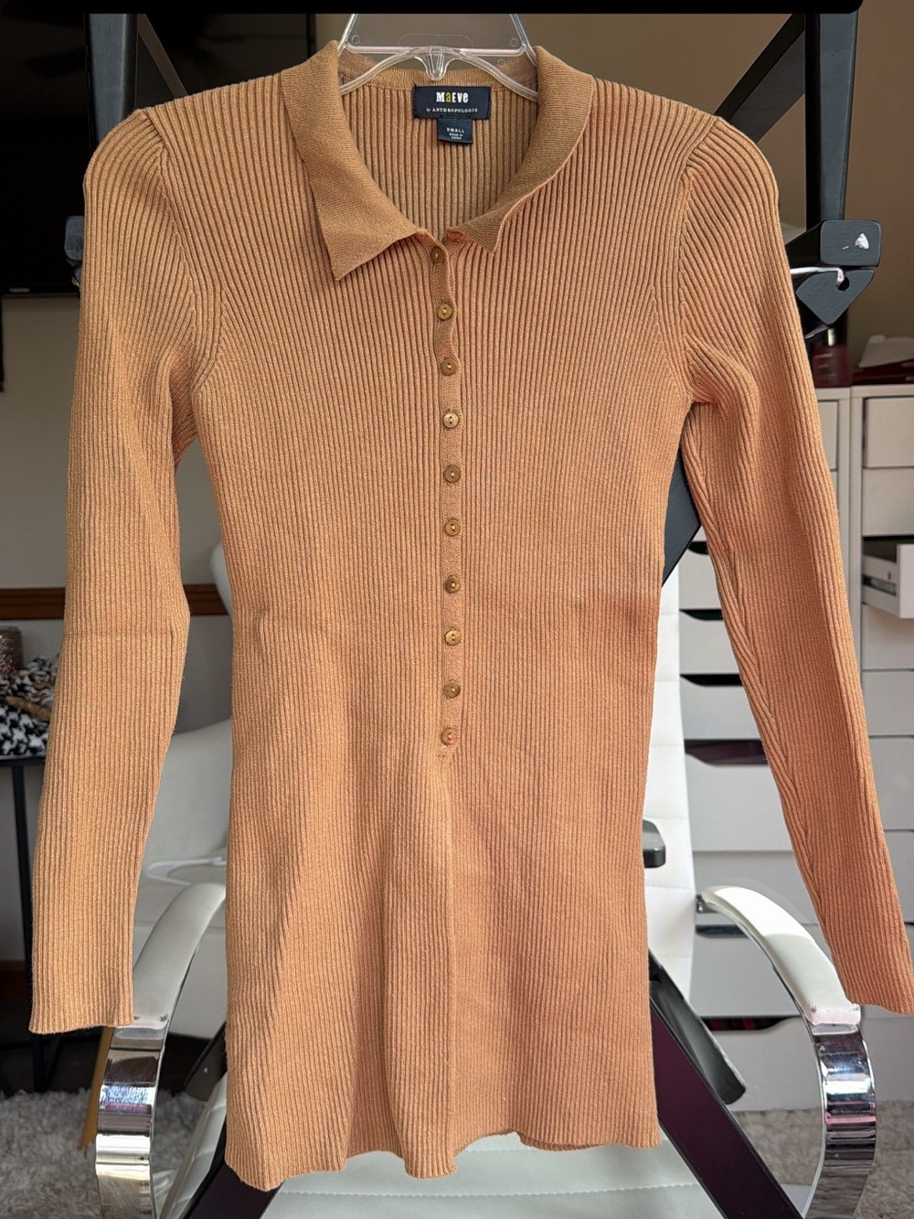 Maeve Anthropologie tan long sleeve sweater